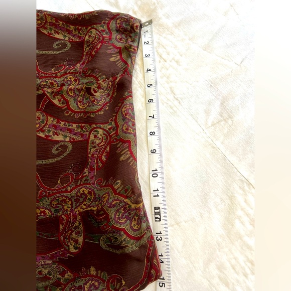 Ralph Lauren Paisley Skirt Size 6 - Picture 8 of 10